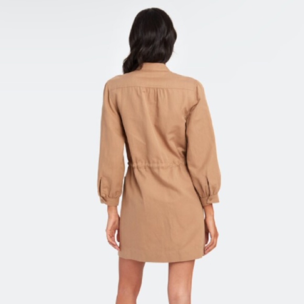 APIECE APART Nueva Aragon Mini Dress in Camel - Picture 7 of 7